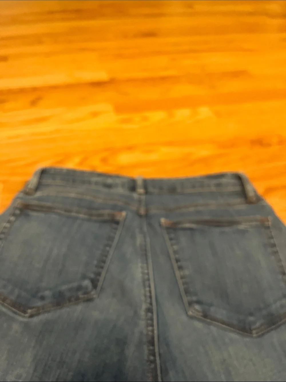 Curvy high waist skinny loft button front jeans
